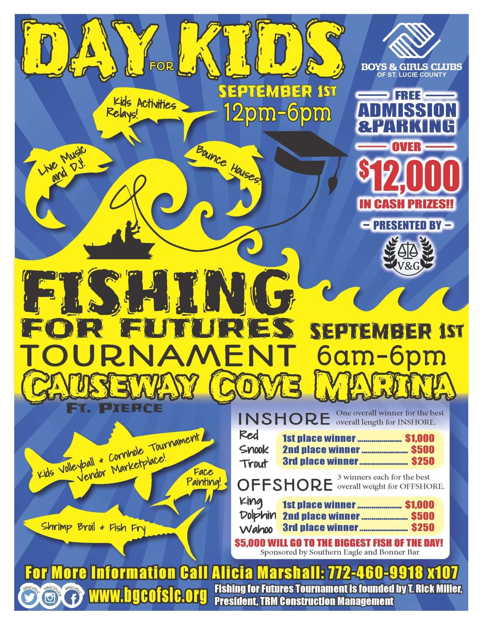 A Flyer For Day Of Kids Fishing For Futures.