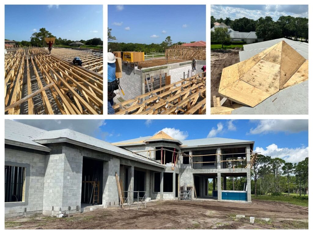 PGA Village Custom Home - Drywall Started