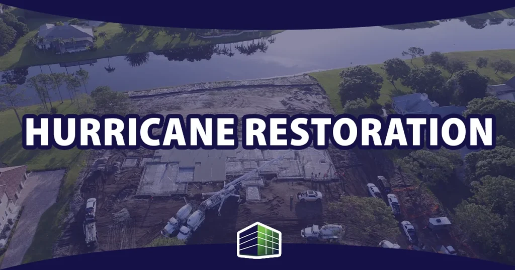 Hurricane damage restoration and repair