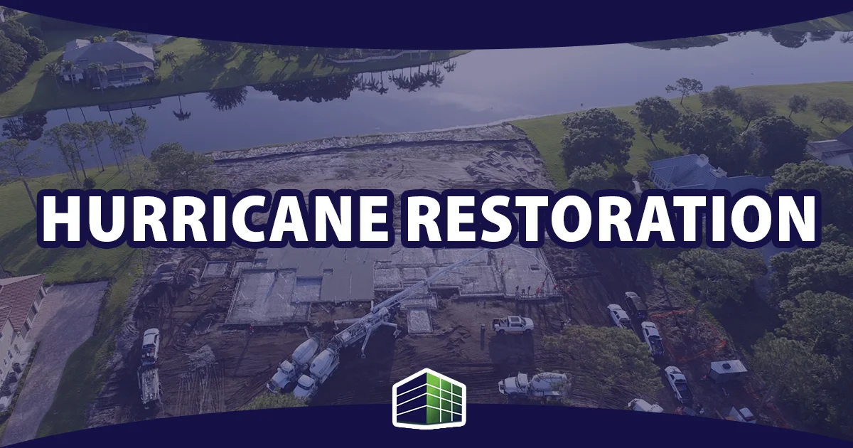 Hurricane damage restoration and repair
