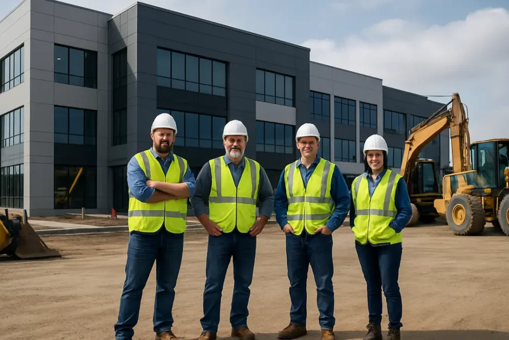 TRM Construction Management's successful commercial building project showcases a modern, durable facility.
