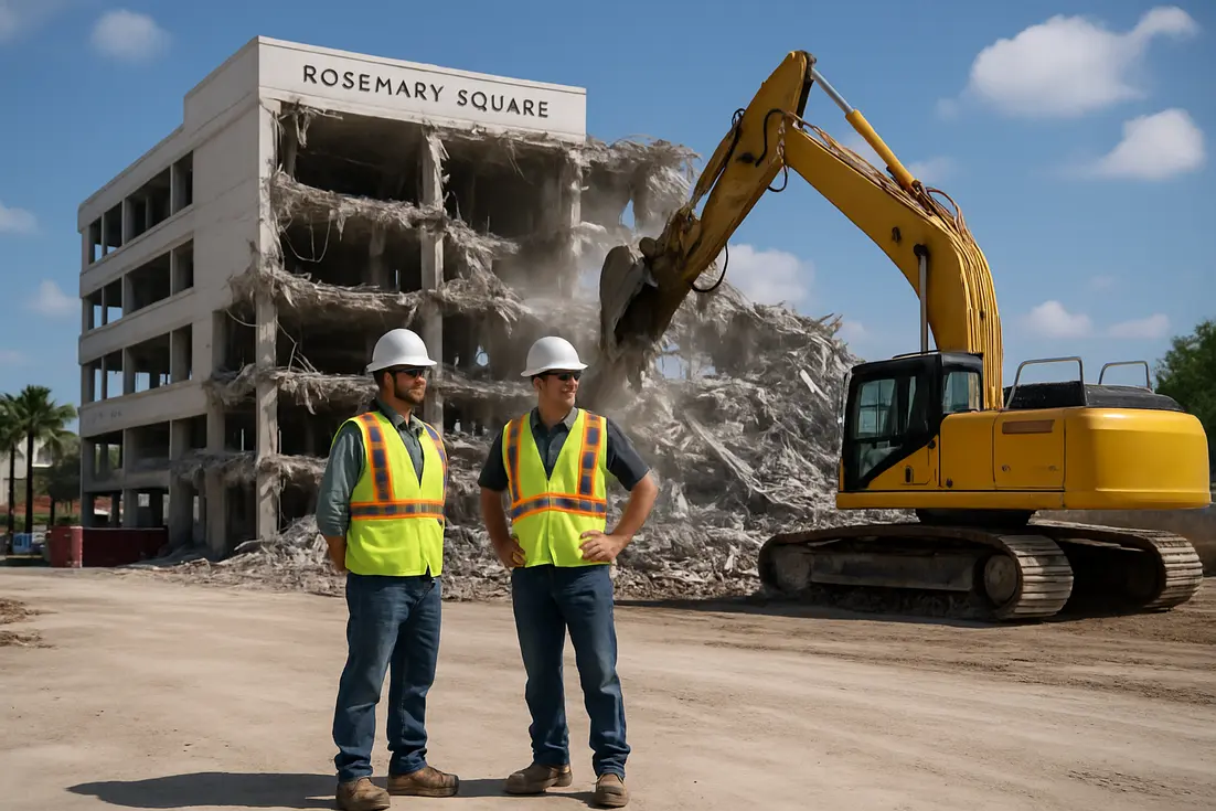 Rosemary Square demolition in