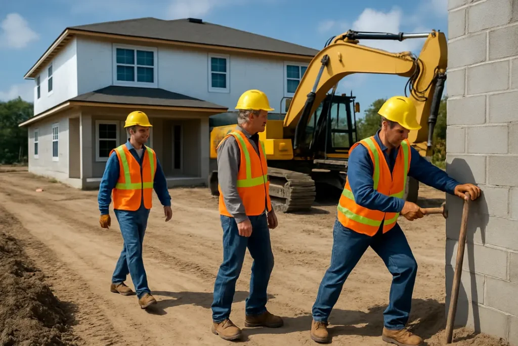Residential home building in Jupiter in